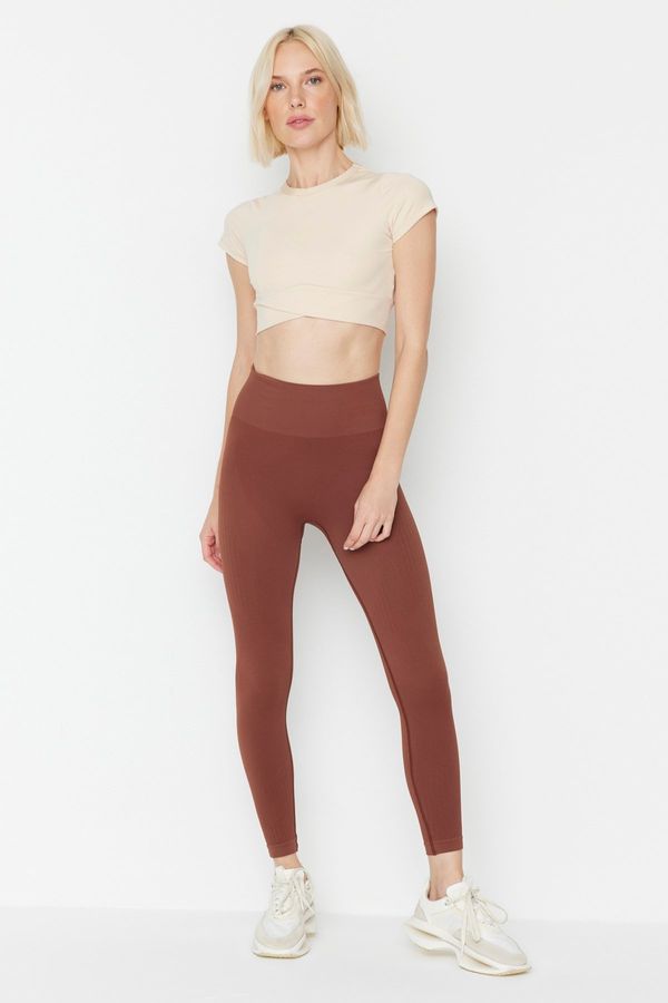 Jerf Jerf Lily - Brown High Waist Consolidating Leggings