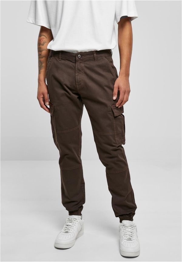 UC Men Jogging Pants Washed Cargo Twill Brown