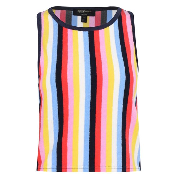 Juicy Couture Juicy Couture Sleeveless  Microterry Striped Tank