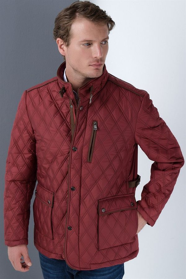 dewberry K8613 DEWBERRY COAT-BURGUNDY