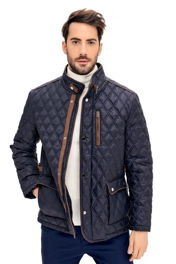 dewberry K8613 DEWBERRY COAT-NAVY BLUE