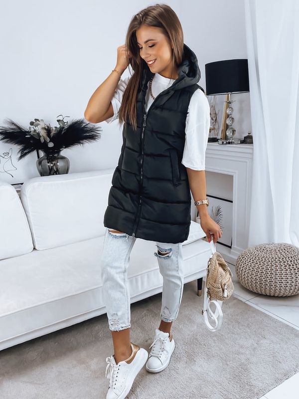 DStreet Kamizelka damska pikowana BRITA czarna Dstreet