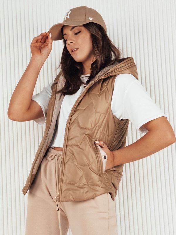 DStreet Kamizelka damska pikowana NICOLAS złota Dstreet