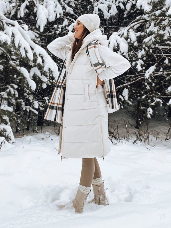 DStreet Kamizelka damska pikowana NOELIA biała Dstreet