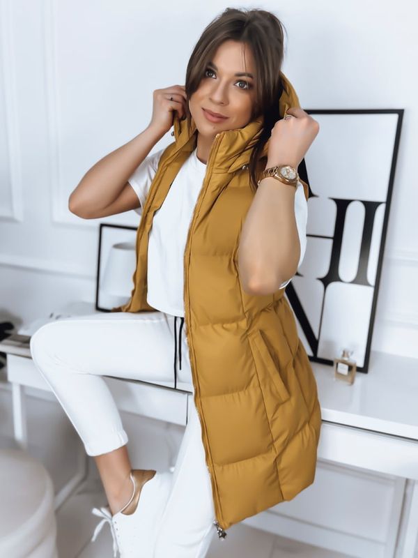 DStreet Kamizelka damska VIANA żółta Dstreet