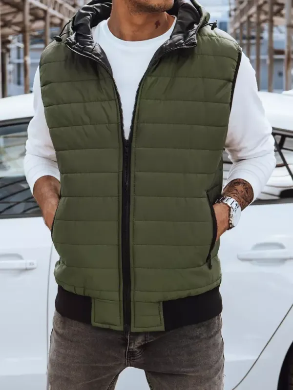 DStreet Kamizelka męska zielona Dstreet