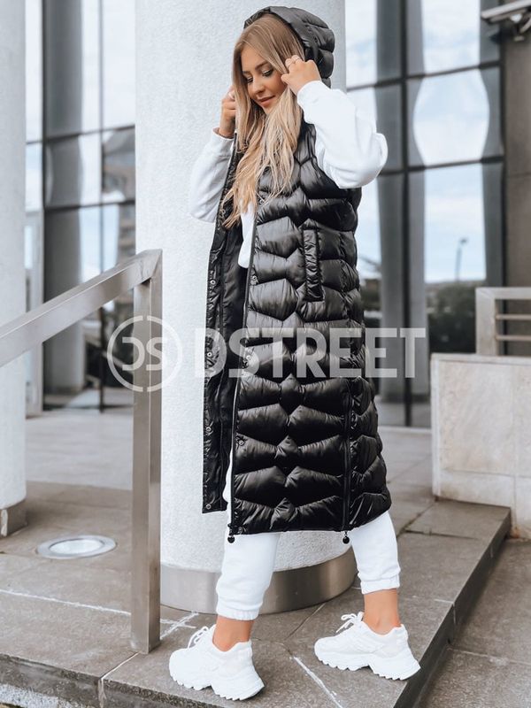 DStreet Kamizelka pikowana damska VITI czarna Dstreet