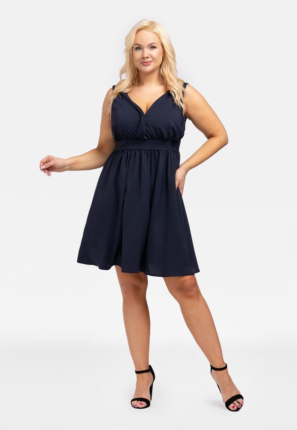 Karko Karko Woman's Dress SA589 Navy Blue