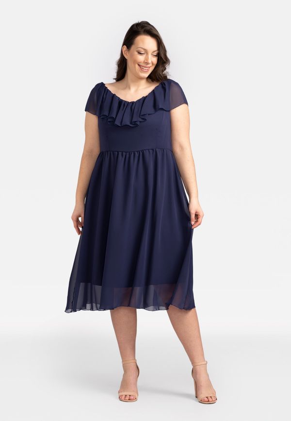 Karko Karko Woman's Dress SB246 Navy Blue