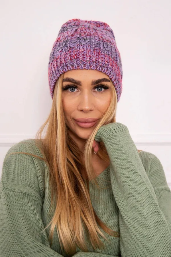 Kesi Kesi Cap with fleece Melisa K241 purple+red