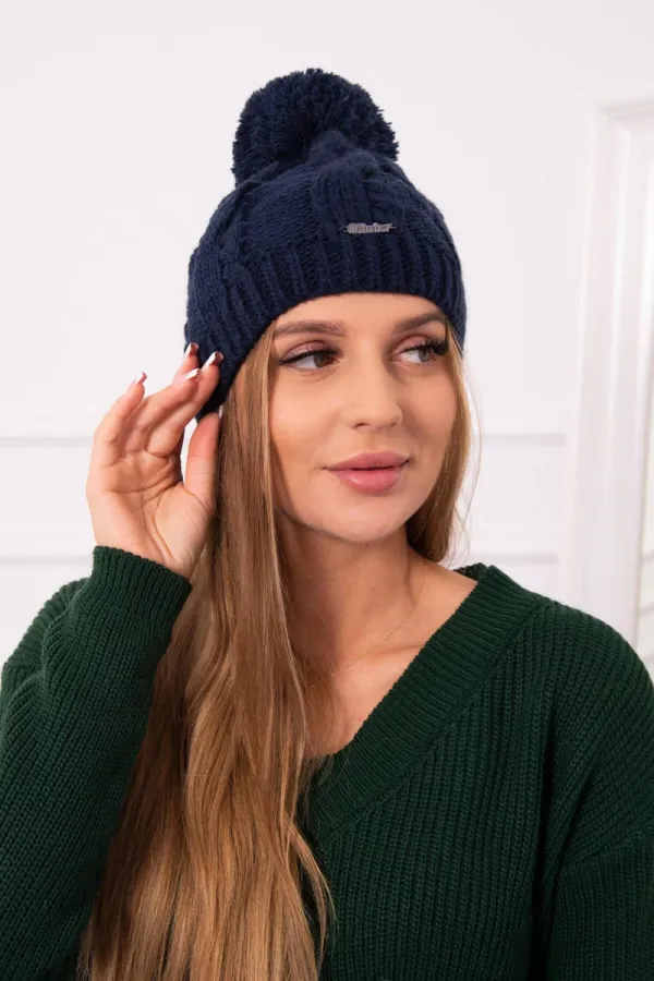 Kesi Kesi Cap with fleece Stefania K278 navy blue