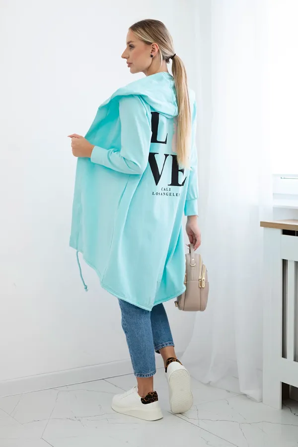 Kesi Kesi Cardigan with print light mint