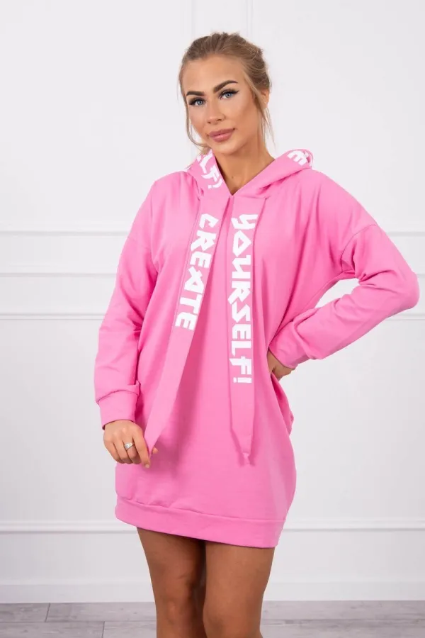 Kesi Kesi Dress with hood Oversize light pink