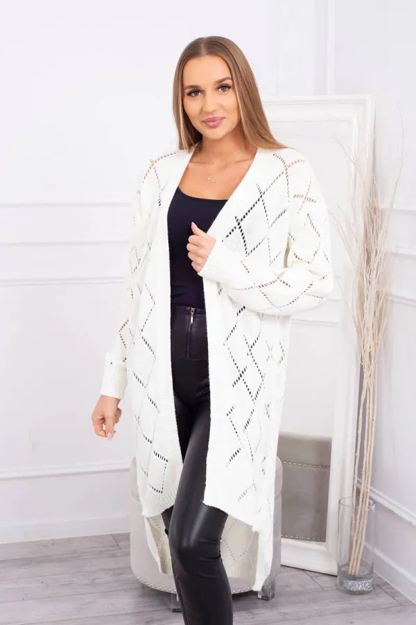 Kesi Kesi Sweater with a geometric pattern ecru