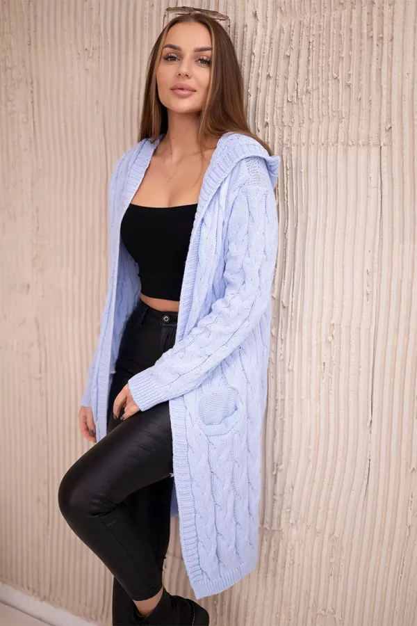 Kesi Kesi Sweater with hood and pockets blue