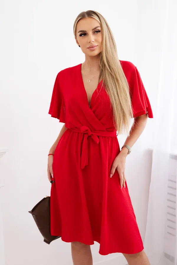 Kesi Włoski Kesi Włoski Dress with a plunging neckline red