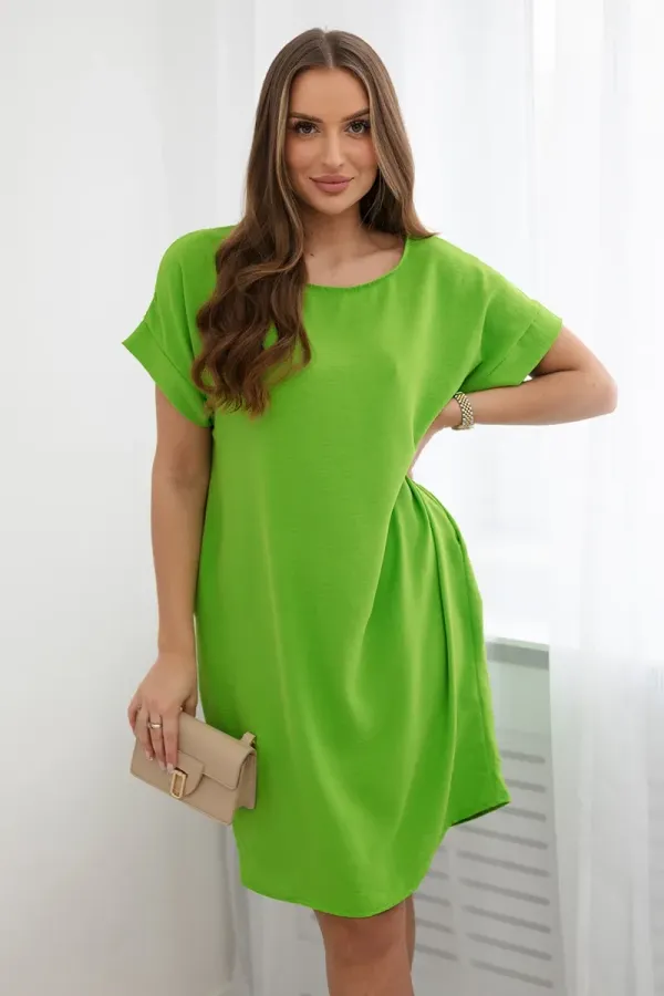 Kesi Włoski Kesi Włoski Dress with pockets light green