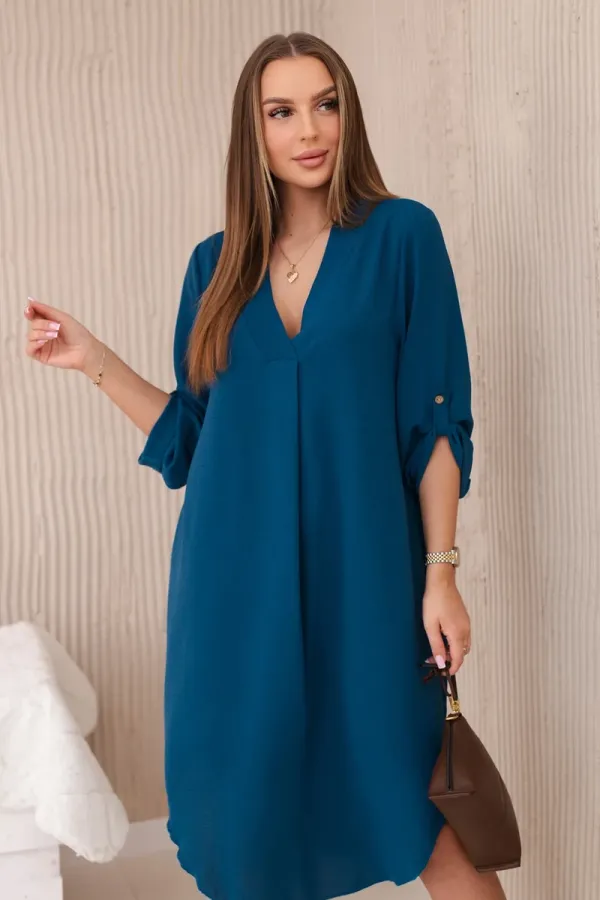 Kesi Włoski Kesi Włoski V-neck dress nautical