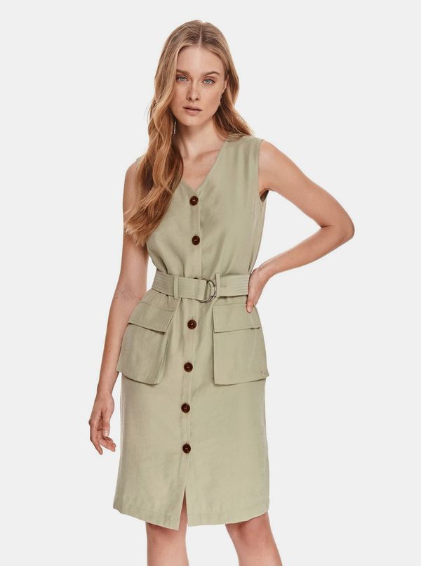 Top Secret Khaki dress with belt TOP SECRET - Women's