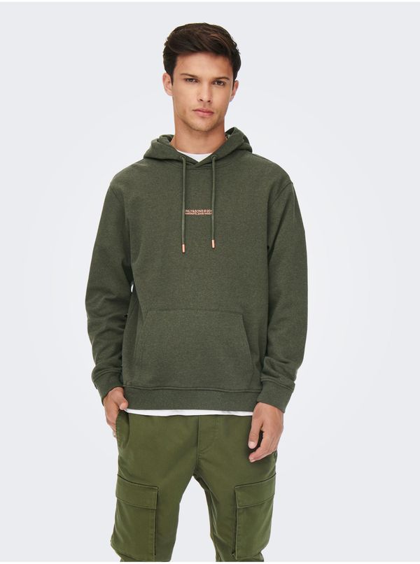 Only Khaki hoodie ONLY & SONS Elon - Men's