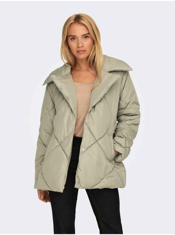 Only Khaki ladies quilted jacket ONLY Sussi - Women