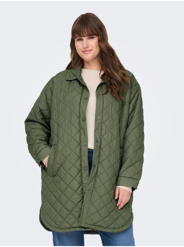 Only Khaki ladies quilted light coat ONLY CARMAKOMA New Tanzia - Women