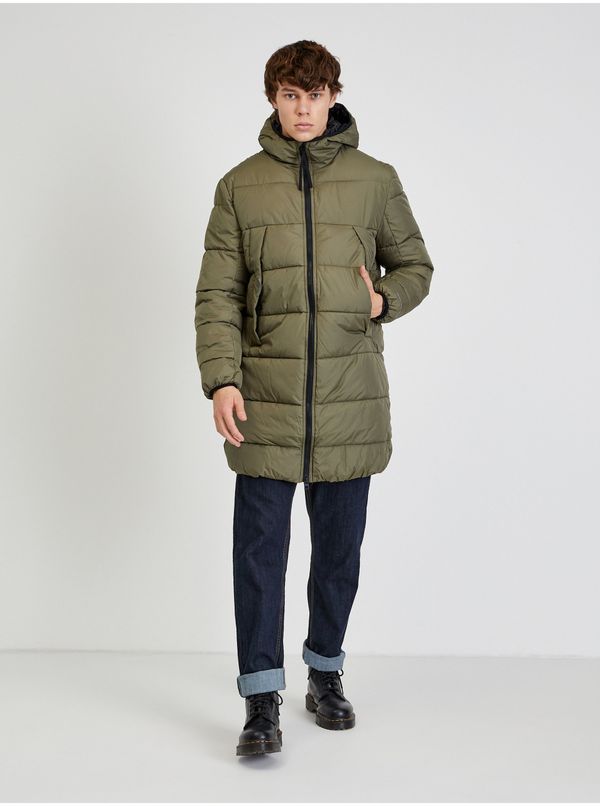 Tom Tailor Khaki Men's Quilted Coat Tom Tailor Denim - Men