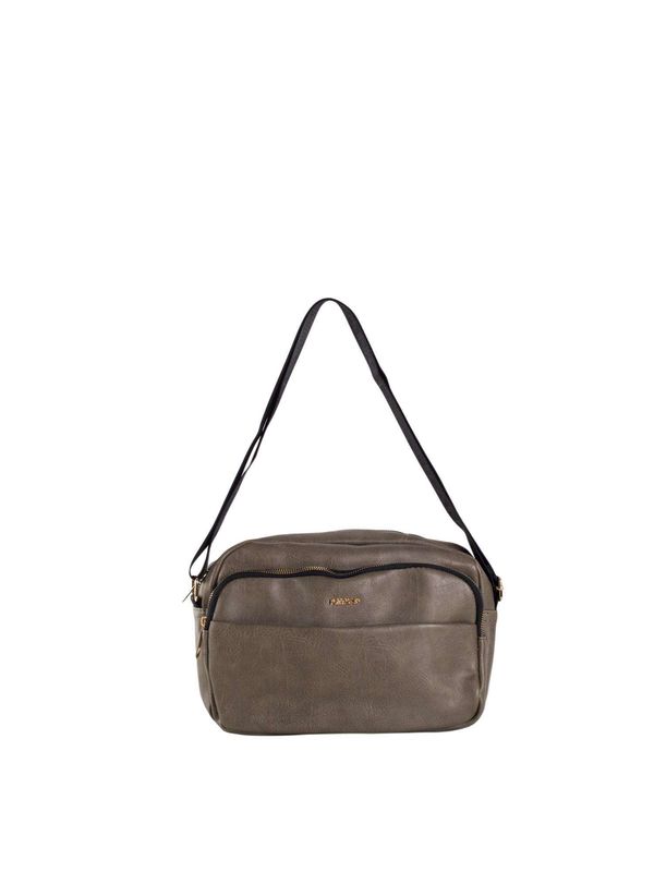 Fashionhunters Khaki messenger bag with wide strap