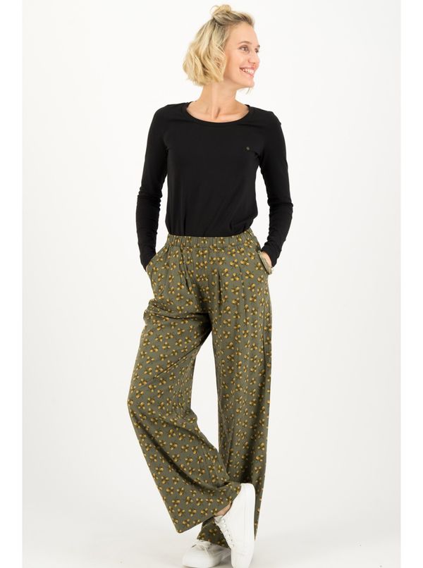 Blutsgeschwister Khaki women's patterned wide trousers Blutsgeschwister Nut Of Mud - Women's
