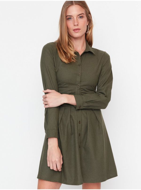 Trendyol Khaki Women's Shirt Dress Trendyol - Women's