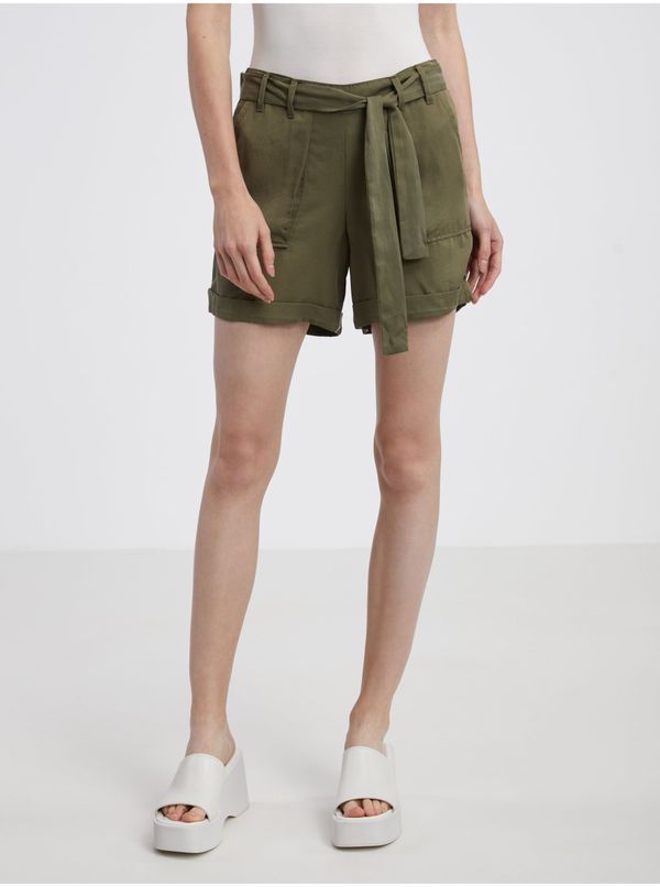 CAMAIEU Khaki Womens Shorts CAMAIEU - Women