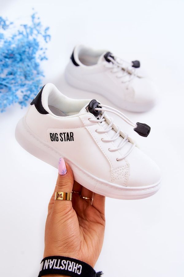 BIG STAR SHOES Kids Classic Big Star Sneakers - White/Black