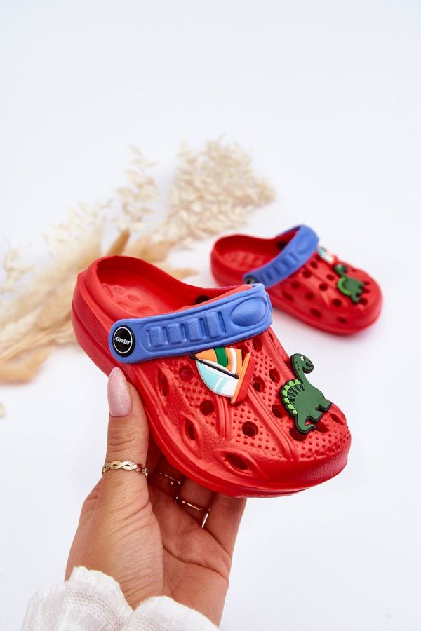 Kesi Kids Foam Lightweight Sandals Crocs Red Sweets
