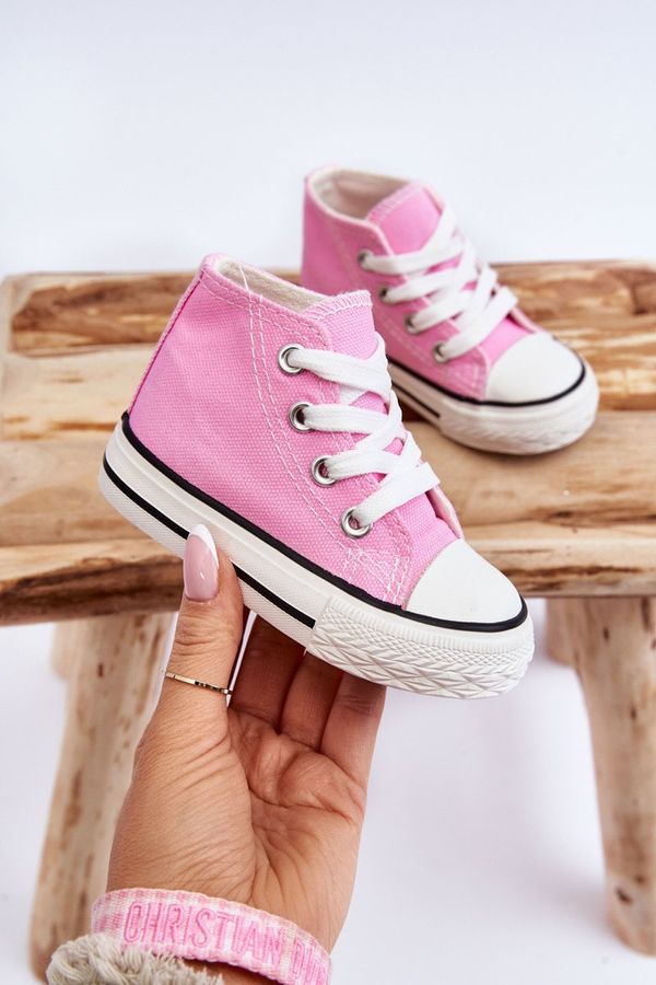 Kesi Kids High Sneakers Pink Filemon