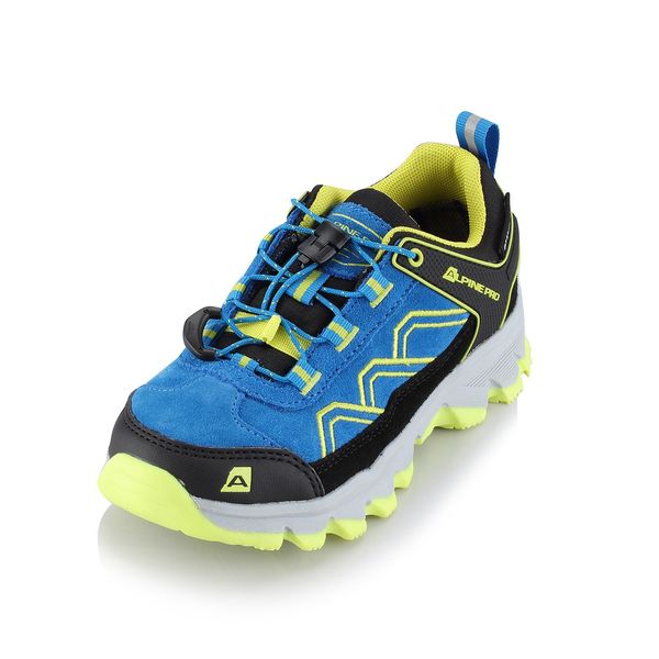 ALPINE PRO Kids outdoor shoes with membrane ALPINE PRO MOLLEO electric blue lemonade