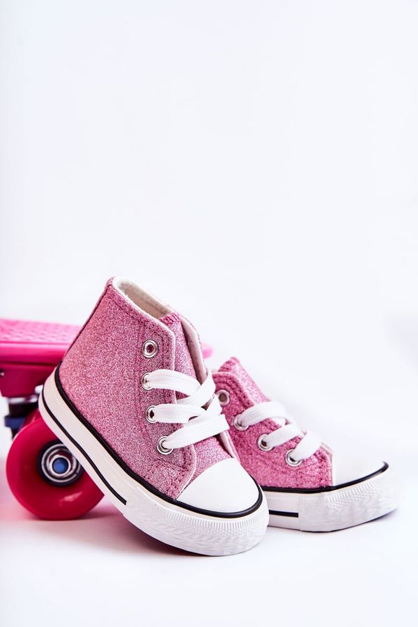 Kesi Kids Pink High Sneakers Catrina