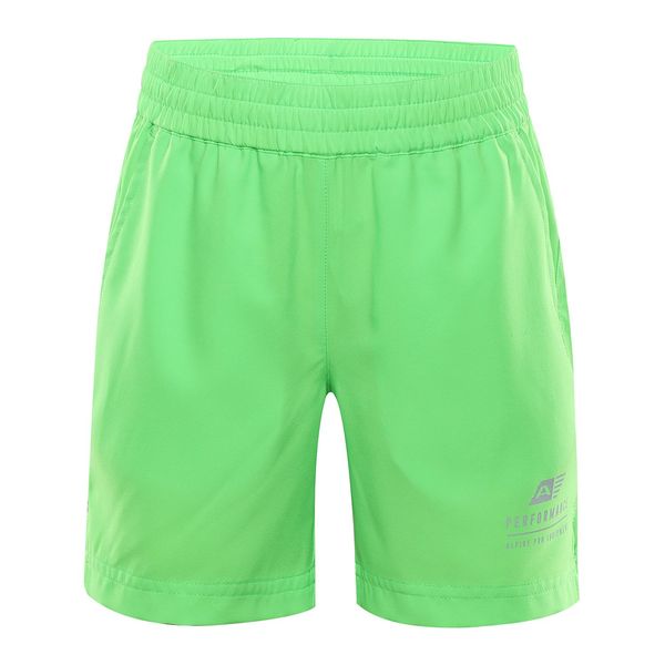 ALPINE PRO Kids quick-drying shorts ALPINE PRO SPORTO neon green gecko