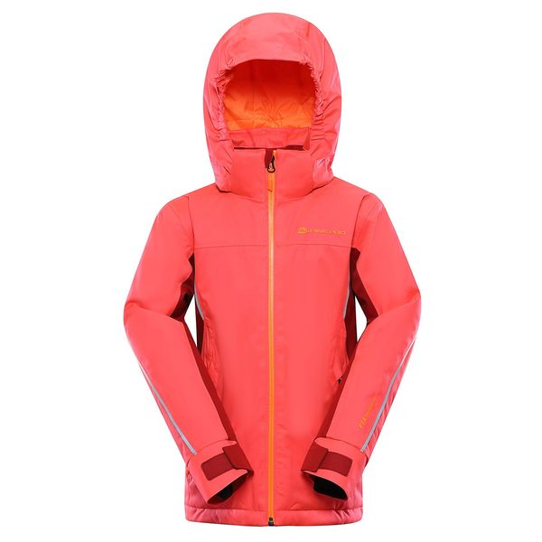 ALPINE PRO Kids ski jacket with membrane ALPINE PRO GAESO diva pink