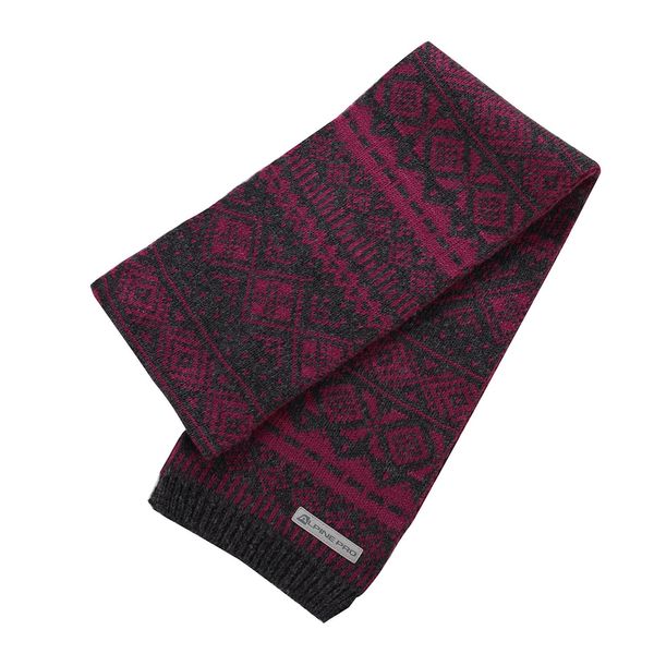 ALPINE PRO Knitted scarf ALPINE PRO LERME fuchsia