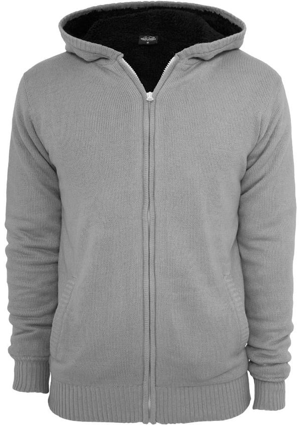 UC Men Knitted winter sweatshirt with zipper gray/blk