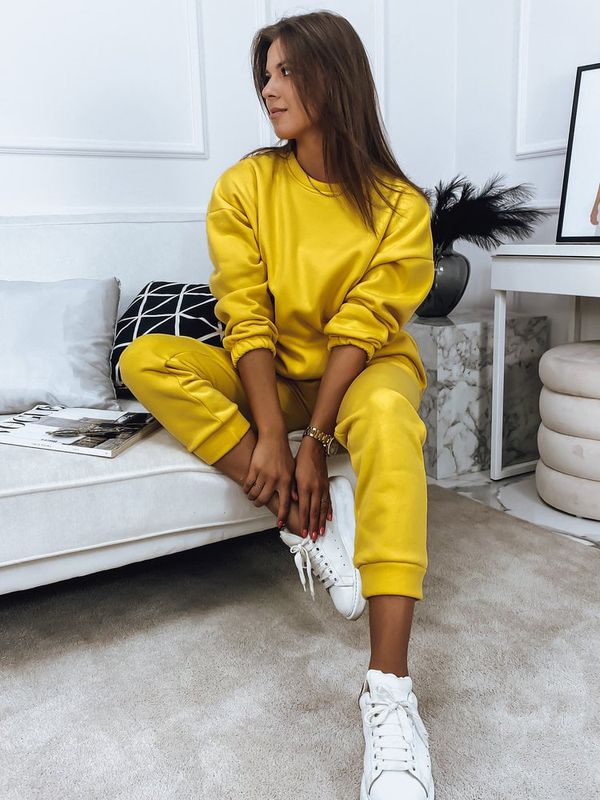 DStreet Komplet damski dresowy ARIELLA PREMIUM żółty Dstreet