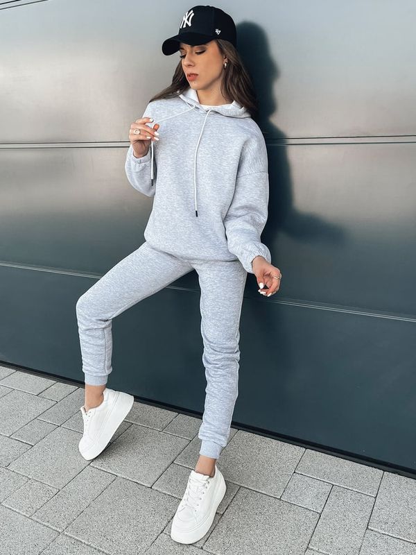DStreet Komplet damski dresowy KSENIIA PREMIUM jasnoszary Dstreet