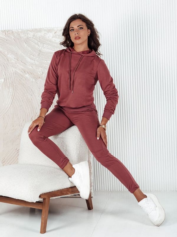 DStreet Komplet dresowy damski MIGEL bordowy Dstreet
