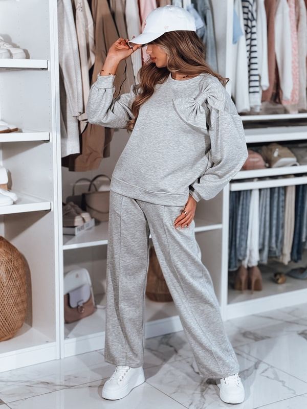 DStreet Komplet dresowy damskie one size oversizowy DRESOVA jasnoszary Dstreet