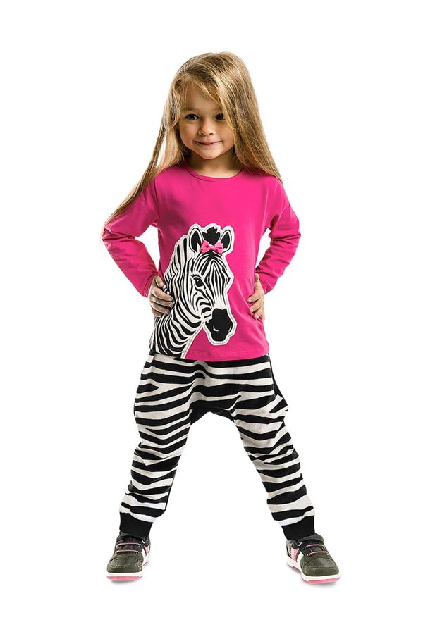 Denokids Komplet za djevojčice Denokids CFF-20S1-407/Pink, Black, White