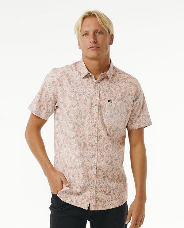 Rip Curl Košile Rip Curl FLORAL REEF S/S SHIRT Clay