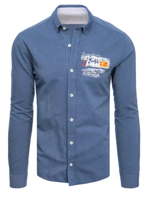 DStreet Koszula męska indygo Dstreet