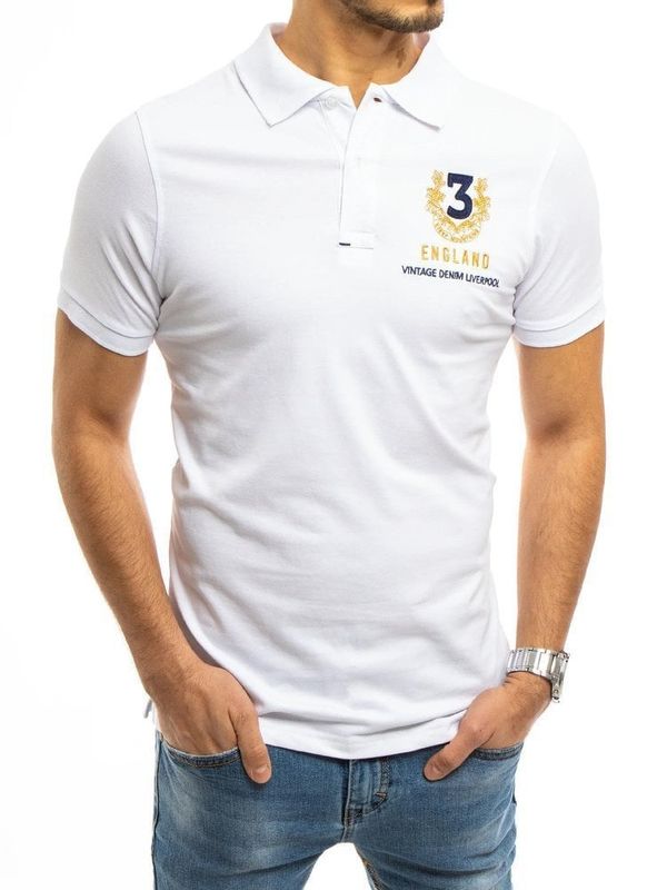 DStreet Koszulka polo męska biała Dstreet