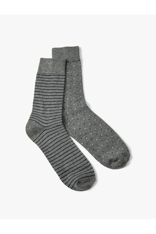 Koton Koton 2-Pack Striped Socks Set