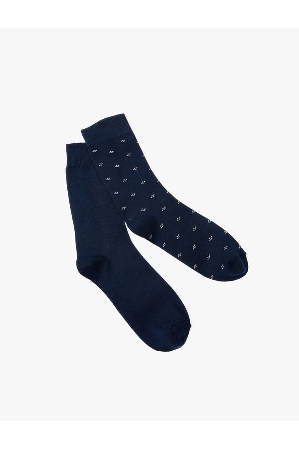 Koton Koton 2-Piece Socks Set Geometric Patterned